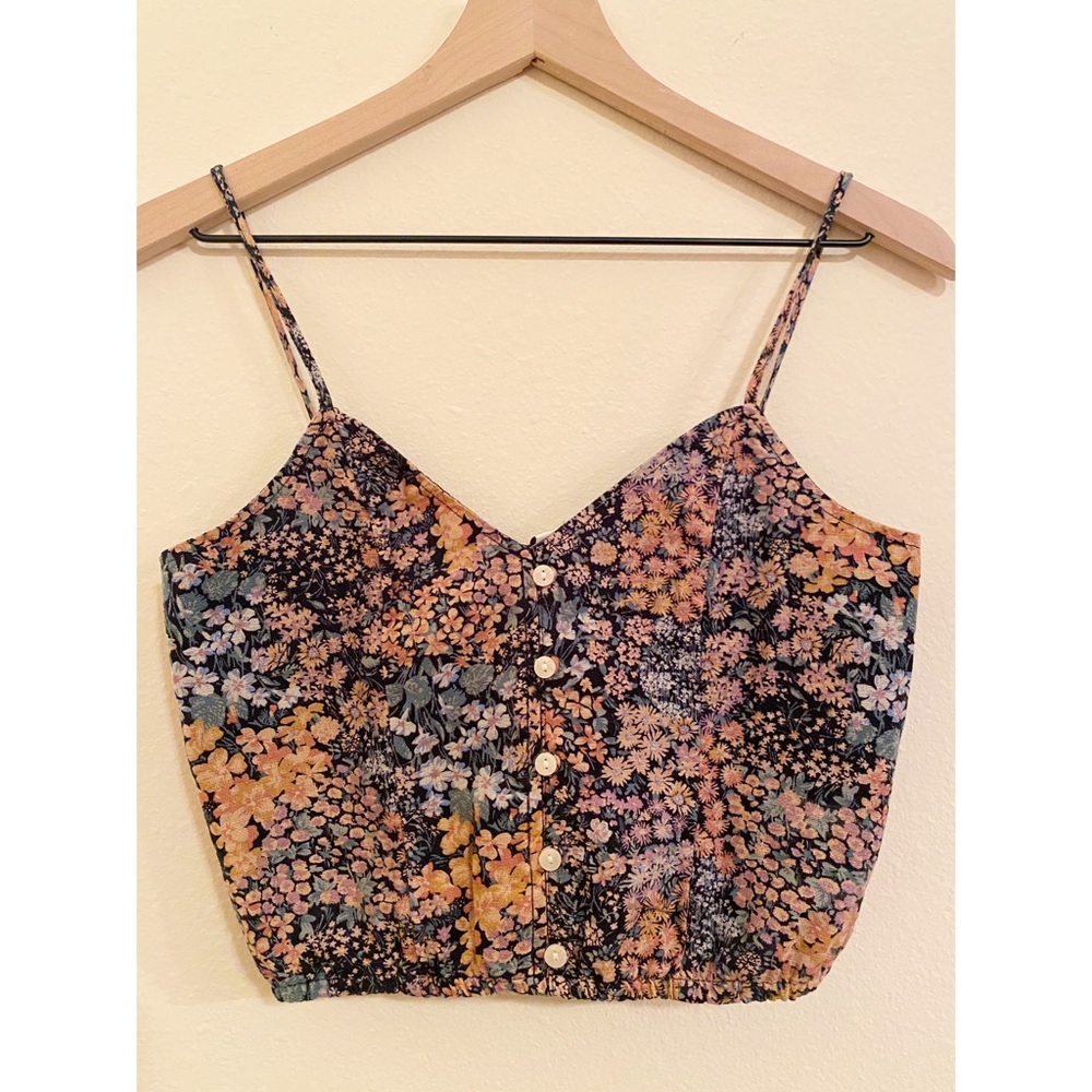 American Eagle Outfitters Cinched Button Front Tank